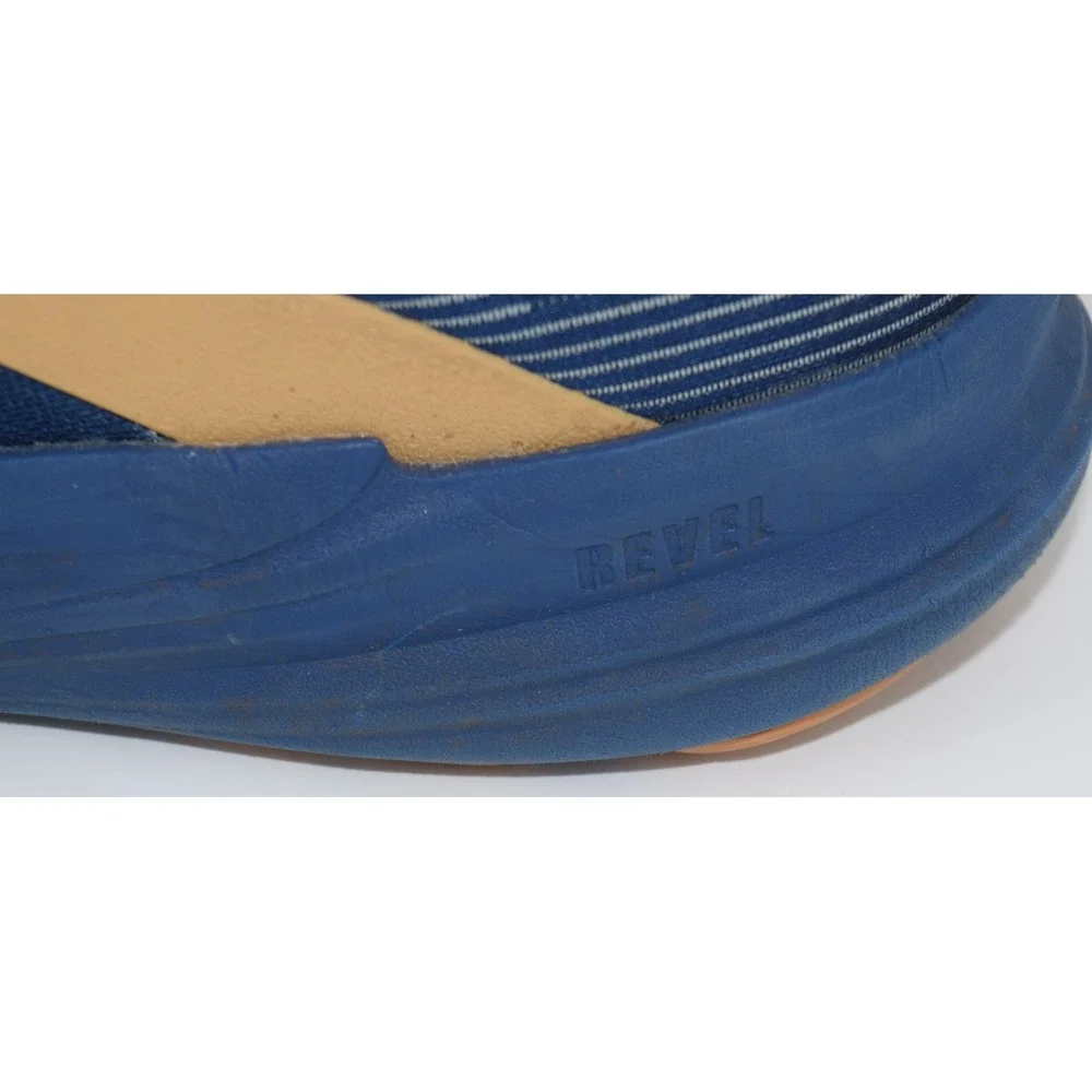 Brooks Revel 8 Running Shoes Mens 10.5 Navy Gold Good Cushioned Road Sneakers